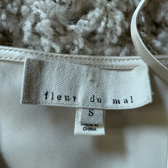 Fleur du Mal Elegant Cream Mini Dress - Picture 7 of 7